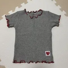 グレー フリル Tシャツ 100cm