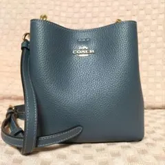 【未使用】コーチ ミニタウンバケット　ショルダーバック　ブルー　C7266