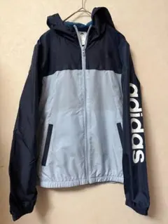 #4521 adidas Mサイズ バイカラー ウィンドブレーカー パーカー