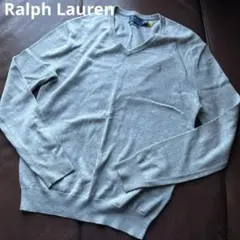 ラルフローレン　コットン　グレー　ニット　XS