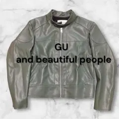 GU and beautiful people レザージャケット ライダースのサムネイル