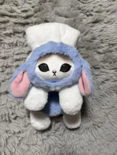 mofusand ロップイヤーうさにゃん もふもふマフラー ブルー