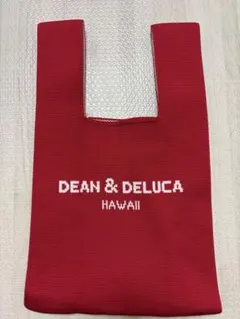【ハワイカカアコ店限定】DEAN&DELUCA　ニットミニトートバッグ 赤