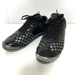 D&G ドルチェ&ガッバーナ エナメル スニーカー ブラック 6 中古のサムネイル
