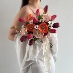 ウェディング ♡ クラッチブーケ アーティフィシャルフラワー 海外風♡