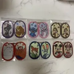 ディズニー　タグキーホルダー　12種　コンプリートセット