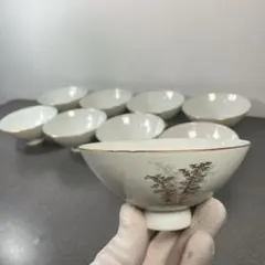 深川製磁 有田焼　茶碗　9個セット 金縁 和食器のサムネイル