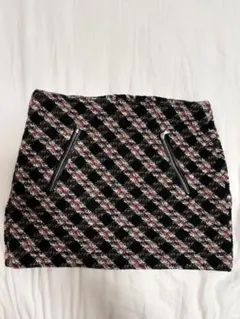 ZARA チェック柄 ミニスカート