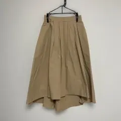 GU フレアロングスカート ベージュ Mサイズ