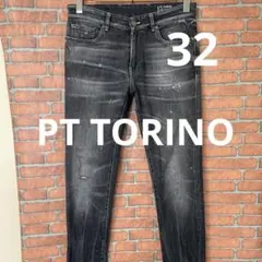 PT TORINO ROCK スキニーデニム ブラック W32 干場義雅のサムネイル