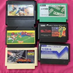 【ジャンク品】ファミリー　コンピュータ　ソフト　6点セット