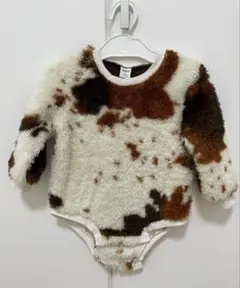 SHEIN ファーフリースロンパース　ボア 　9-12M