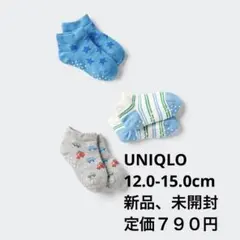 【新品】UNIQLO baby靴下 12-15cm 3足セット 定価７９０円