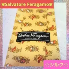 【⭐️Salvatore Ferragamo⭐️】フェラガモ ネクタイ イエロー