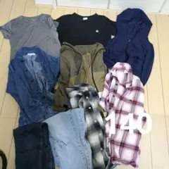 9点まとめ売り　キッズ服 シャツ・ジャケット・パンツセット 140