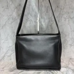 COACH 9310 黒 ブラック レザー ショルダー バッグ ワンショルダー