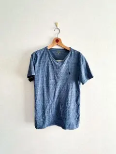 Polo Ralph Lauren ネイビー Vネック Tシャツ S