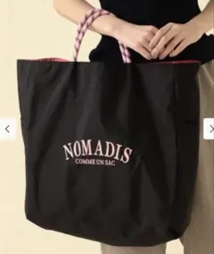NOMADIS トートバッグ ブラック ピンク