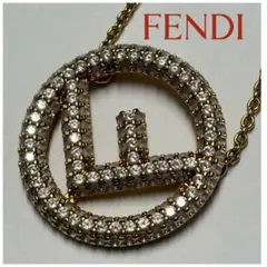 【良品】FENDIフェンディ　Fロゴモチーフ　ネックレス　❤︎のサムネイル
