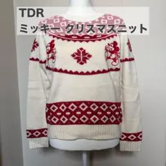 TDR ミッキーマウス クリスマスニット