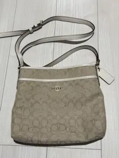 り*か様 coach ショルダーバッグ　白