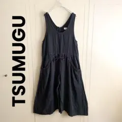 TSUMUGU ツムグ リネン サロペット オーバーオール