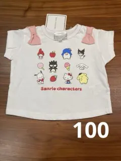 100 　サンリオ　Tシャツ　キティ　マイメロ　プリン　クロミ　シナモン