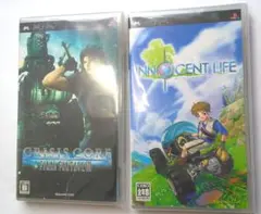 匿名配送☆24時間以内発送、ゲームソフトPSPソフト2点まとめ売り☆
