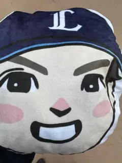 西武ライオンズ　武内夏暉選手　野球キャラクタークッション ブランケット
