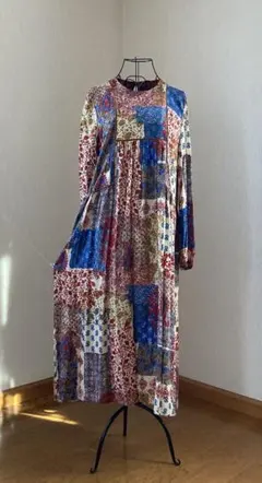 ZARA マルチ柄ロングワンピース