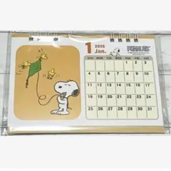 SNOOPYスヌーピー 2026年(令和8年)コンパクト卓上/組み立型カレンダー