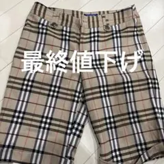BURBERRY BLUE LABEL チェック柄ショートパンツ 36