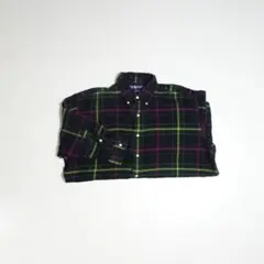 90s- ラルフローレン 長袖フランネルシャツ BLAKE タータンチェック