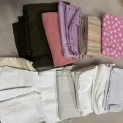 生地　まとめ売り　大きめサイズ　普通から薄地　綿生地　ポリエステルなど