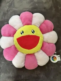 村上隆 お花クッション グレー カイカイキキ【希少】 60センチ - メルカリ