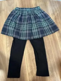 Any famチェック柄スカートとレギンスセット 110cm スカッツ