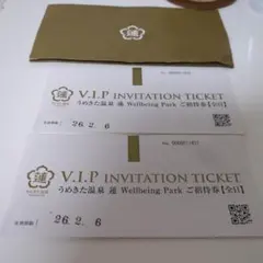 うめきた温泉 蓮 V.I.P 招待券 2枚