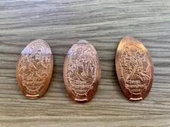 【匿名配送】ディズニースーベニアメダル　歌舞伎ミッキー、ミニー、ドナルドセット