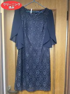 【美品】パーティードレス　ネイビー