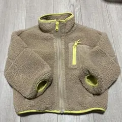 ZARA フリースジャケット サイズ6 ベージュ/ライム