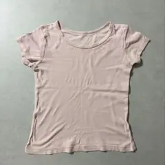 無印良品 キッズ 半袖 肌着 さらっと綿 ライトピンク