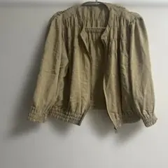 薄手ジャケット ノーカラージャケット