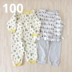 UNIQLO 100 まとめ売り 長袖 パジャマ セット 子ども服 キルト