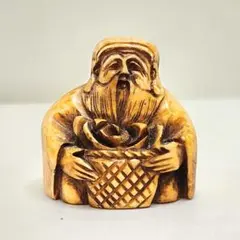 寿老人立像 七福神 #568 ◇白檀 木彫 仏像 - メルカリ