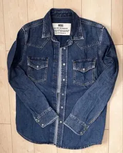 DIESEL ダークブルー デニムシャツ
