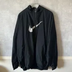 【美品】NIKE ナイキ ウィンドブレーカー ジャージ トップス ブラック L
