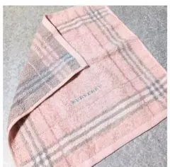 綺麗な桜色☘ Burberry バーバリー 最高級ライン 厚手フェイスタオル
