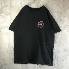 B2283古着　Tシャツ バックプリント　黒　90s Y2K