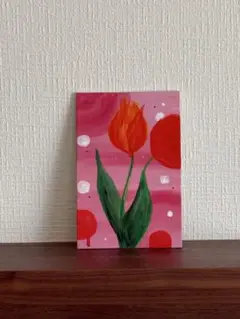 チューリップの抽象画