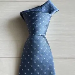 BEAMS ドット柄 ネクタイ 青